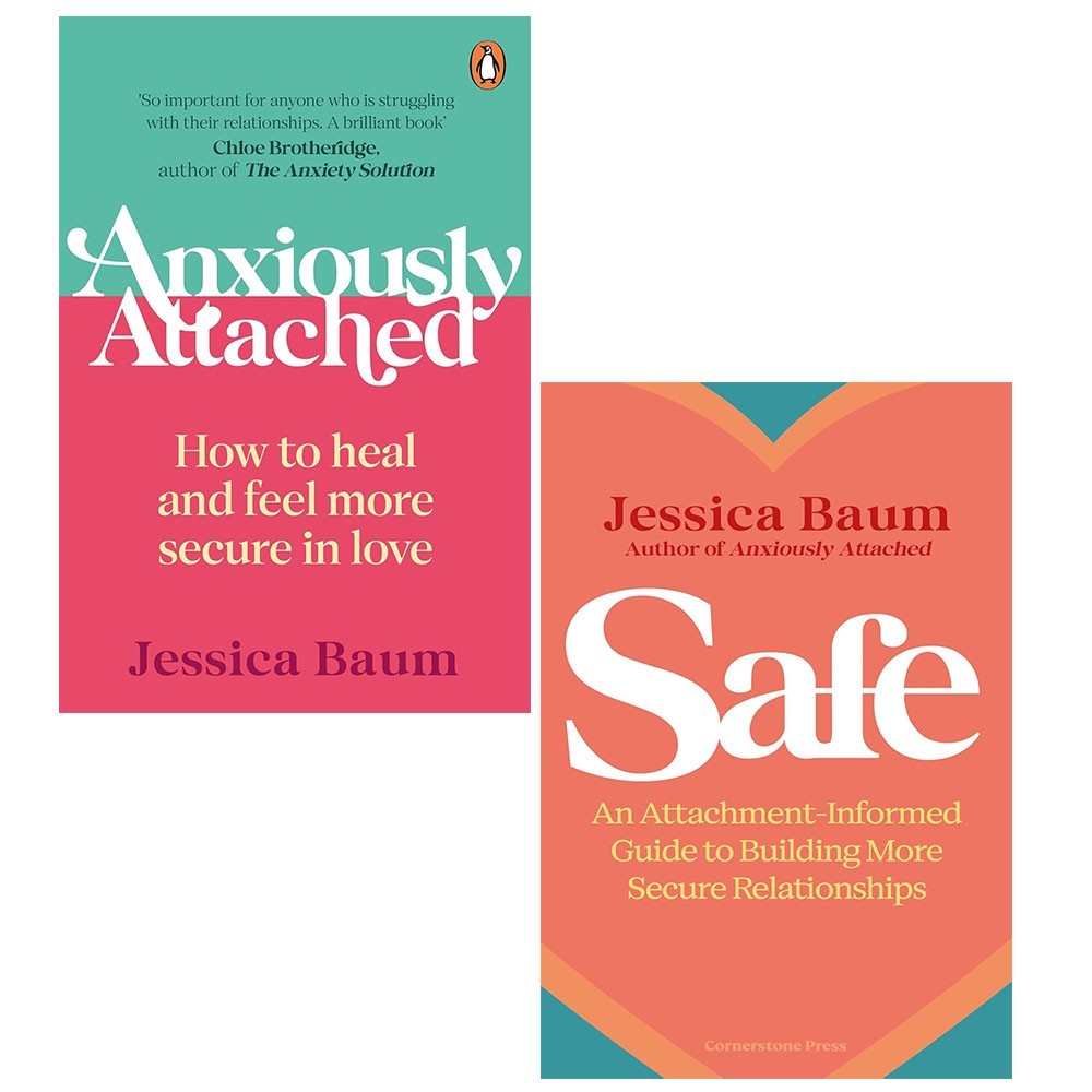 Jessica Baum Collection 2 Books Set Anxiously Attached, Safe (HB)