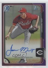 2015 Bowman Chrome Prospects Purple Refractor 117/250 Jon Moscot Auto 11b4