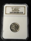 1913 Type 1 5C Buffalo Nickel NGC MS65 Graded - Beautiful luster- uncirculated