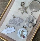 Vintage Crea Sterling Charms JAMAICA BARBADOS BAHAMAS Cruise Caribbean Islands