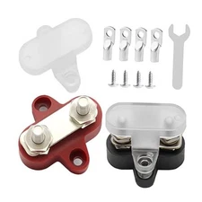  Bus Bar Terminal Block 1/4'' Power Stud Battery Junction Post Distribution 