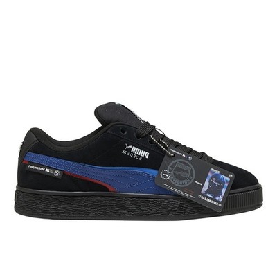 PUMA Bmw M Motorsport Suede Xl Lace Up  Mens Black Sneakers Casual Shoes 3091170