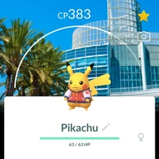 PIKACHU WEARING A VARSITY JACKET Anaheim Background 