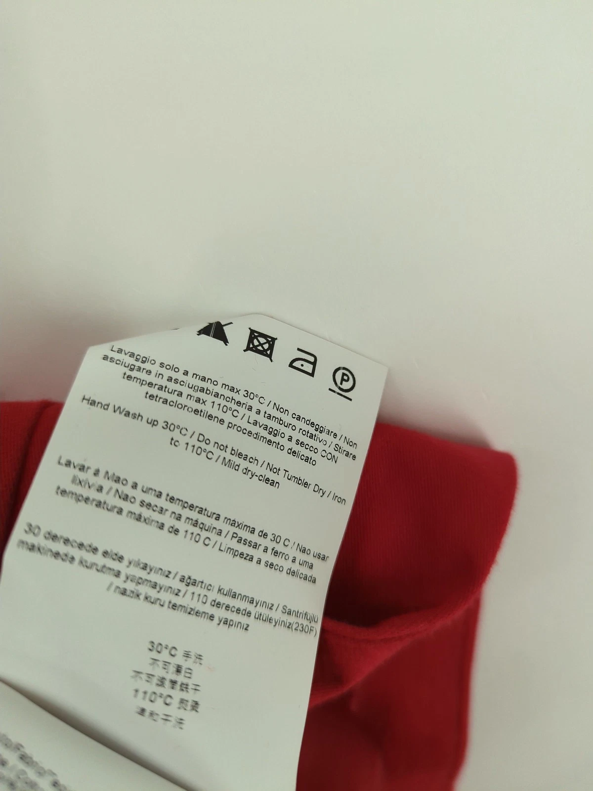 Versace Jeans Abito Donna Midi UK 8 Rosso Cotone con Poliammide A Line