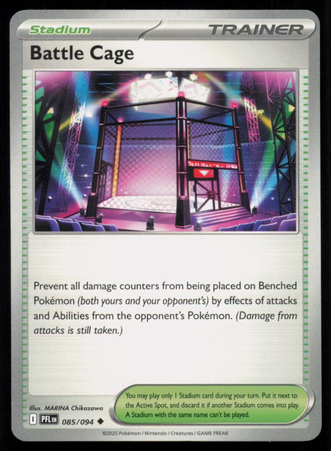 Battle Cage Uncommon ME02: Phantasmal Flames 085/094 NM