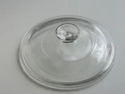 Vintage PYREX Clear Glass Casserole Lid G5C 6-3/4" Replacement Cover Knob Top