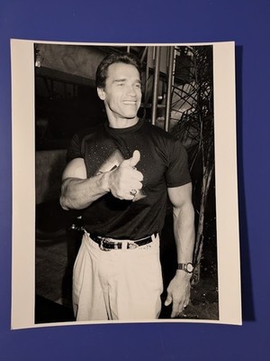 Arnold Schwarzenegger, seltenes Werbe-Pressefoto von 1990