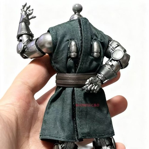 1/12 grüner verdrahteter Cape Umhang + Robe Kleidung für 6" Doctor Doom Actionfigur Körper - Bild 3 von 11
