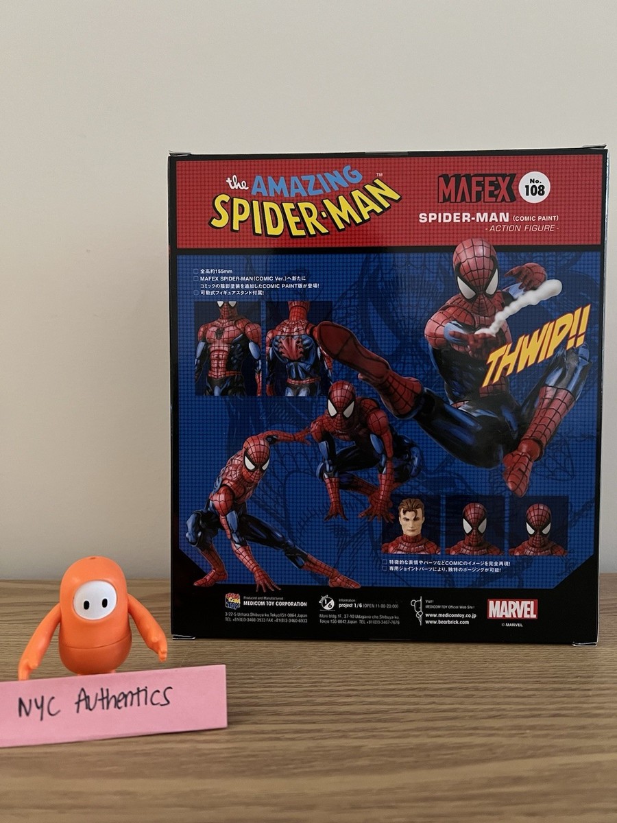Mafex No. 108 - Comic Paint Ver Spiderman - Reissue - New In Box