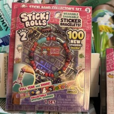 New Sticki Rolls Sticki Band Sticker Bracelet Series 2 Pink Collectible NEW