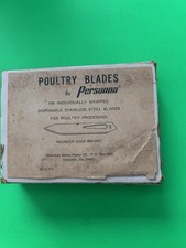 VINTAGE PERSONNA DISPOSABLE STAINLESS STEEL BLADES FOR POULTRY PROCESSING