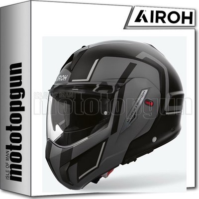 AIROH MODULAR MOTORCYCLE HELMET MATHISSE II MTH2G35 GENIUS GLOSS GREY L