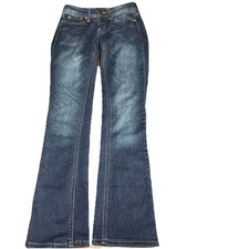 Aeropostale Denim Low Rise Boot 000R Reg. Preppy Dark Wash 25x30  Festival Boho