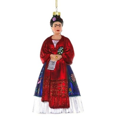 Cody Foster & Co Frida Kahlo Hanging Glass Ornament