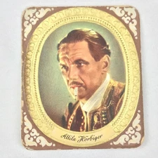Attila Horbiger Cigarette Tobacco Card Vintage Film Movie Star Celebrity 30s