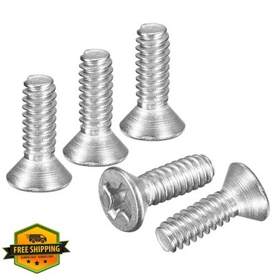 DTGN #6-32x7/16'' Flat Head Screws Silver 100pc