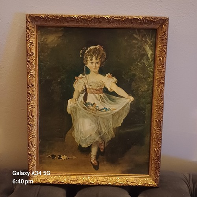 #ad Miss Murray By Sir Thomas Lawrence Framed Vintage Replica Print 41 X 32 cm . GBP 22.00