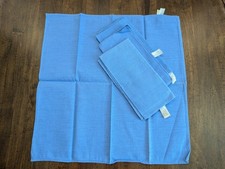 SET/4 Cotton/Linen "Pier 1"/18.5"sq NAPKINS/Colonial Blue VTG Color NEW w/Tags