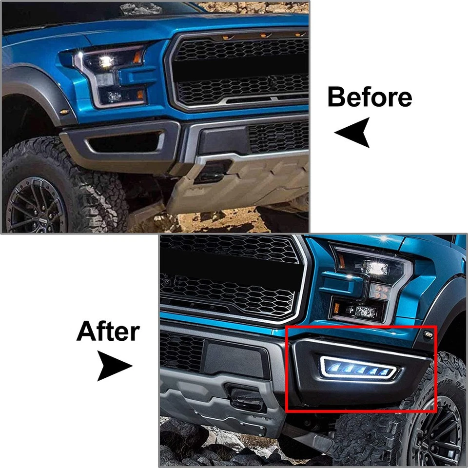 Nebelscheinwerfer  Tagfahrlicht Blinker für Ford F150 Raptor 2017-2020 - Bild 4 von 4