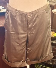 Vintage - Diesel Early 2000s Light Olive Green Loose Fit Low Rise Shorts - 28