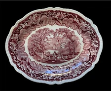 Vintage Mason's Vista Ironstone Large Serving Platter England