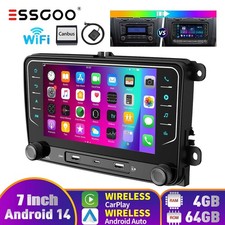 Android14 Car Stereo For Golf 5 6 Plus Touran Tiguan Caddy 64GB Carplay GPS NAVI
