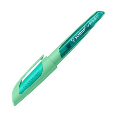 STABILO EASYbuddy School Fountain Pen with Left-Handed Nib L Mint Green Ink Colo
