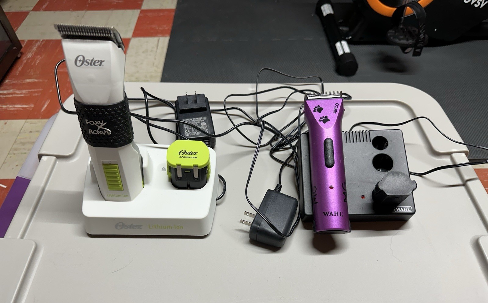 Lot of Used Pet Grooming Supplies - Clippers, Blades, Shears, Brushes, Combs