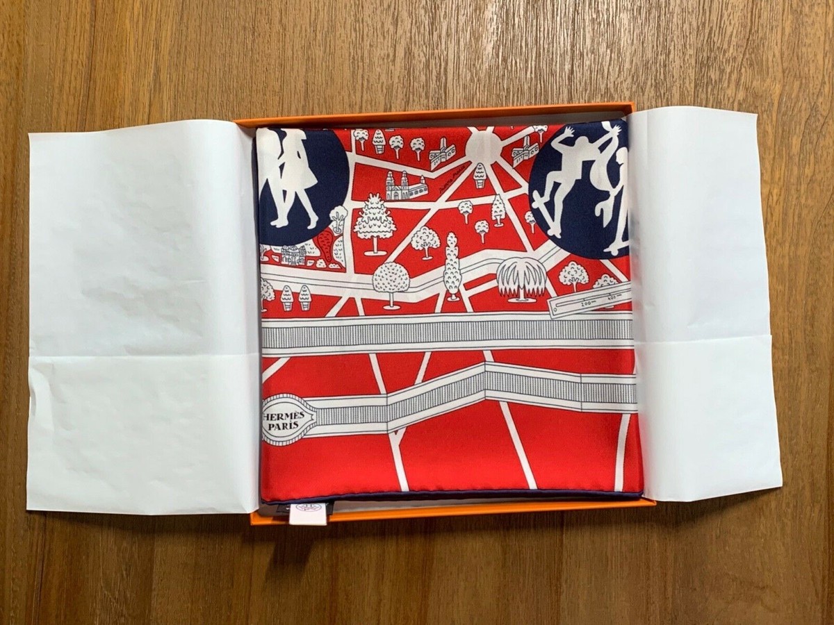 【Elite】エルメス LES NOUVEAUX AMOUREUXスカーフ Hermes Carre 90 Les Nouveaux Amoureux de Paris. Pierre Marie