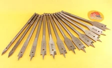 Drill Hog® 13 Pc Spade Bit Set Wood Drill Bit Boring 3/4~1" M7 Lifetime Warranty