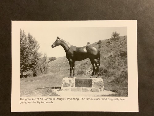 Sir Barton Gravesite photo Horse Racing 1919 Triple Crown