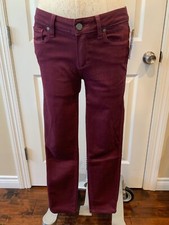 Paige Anthropologie "Sweet Wine" Purple "Vergudo Ultra Skinny” Jeans, Size 27