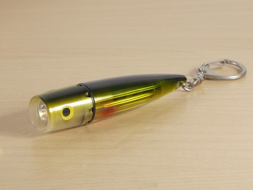 Llavero linterna mini antorcha señuelo peces 10,5 cm - Imagen 3 de 6