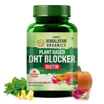 Himalayan Organics Plant-Based DHT Blocker With Goodness of Nettle Leaves 60 cap