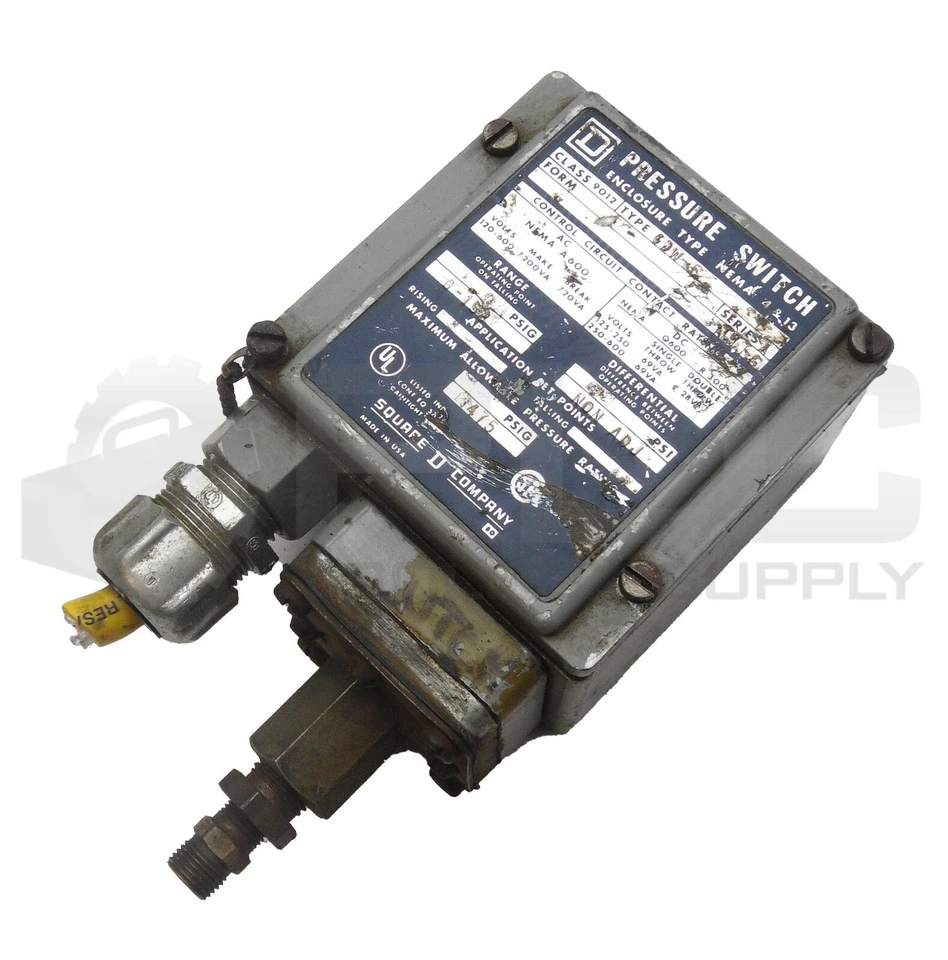 SQUARE D 9012 GDW-5 SER A PRESSURE SWITCH 0-150PSI 9012GDW-5 - Image 2 of 4