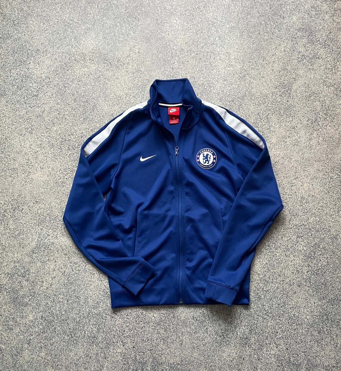 Nike Chelsea FC Track Jacket Mens Size S Full Zip Blue 905477-417
