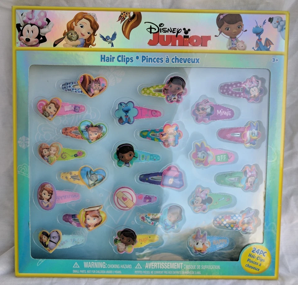 Disney Junior Girls Hair Clips 24 pcs Princess Minnie Mouse Barrett Daisy Duck - Image 4 of 4
