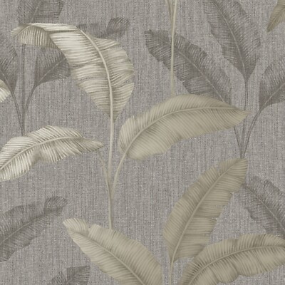 Zinn Gold Tropisch Amara Palmblatt Rasch Elegant Häuser Design Tapete