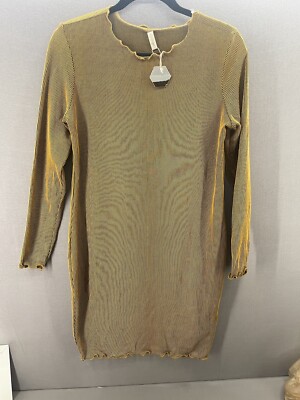 Pinkblush Yellow And Black Stripe Dress Size Medium