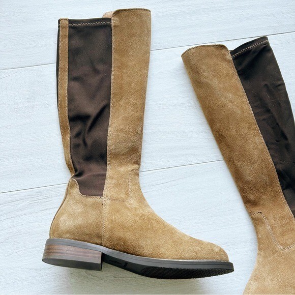 Donald J Pliner Suede leather boots Donald J Pliner Distressed Suede Brown Leather Upper Fashion  main image 3