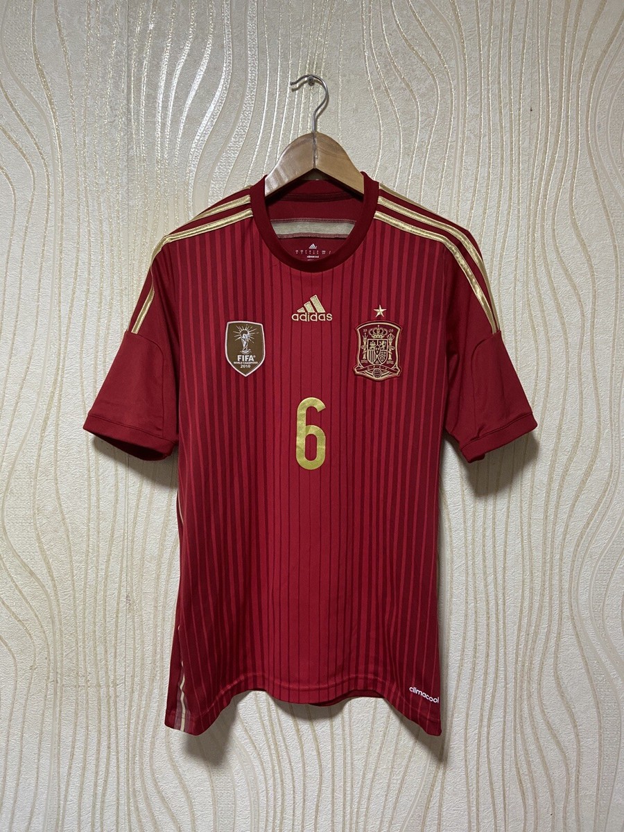SPAIN 2014 2015 HOME FOOTBAL SHIRT SOCCER JERSEY ADIDAS G85279 sz