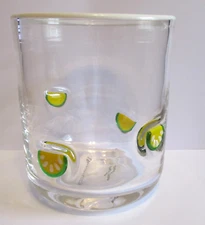 Anthropologie Icon Juice Glass Lime