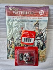 ISSUE 72 DEL PRADO RELIVE WATERLOO SET OF 2 PAINTED LEAD SOLDIERS DWA037 28MM