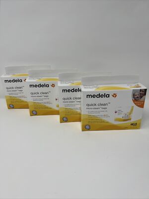 Medela Quick Clean Micro Steam Bags 5 Pack Lot Of 4