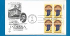 Scott 1308 Indiana Statehood PB4 Apr 16, 1966 Artcraft  FDC BOXB
