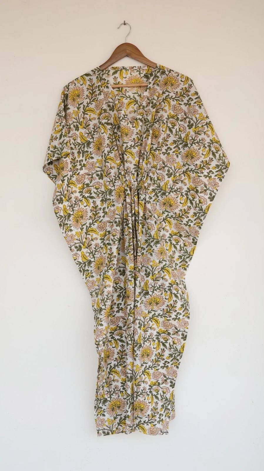 Soft cotton Kaftan, Style Block Floral Printed Casual Wear Kaftan For Women