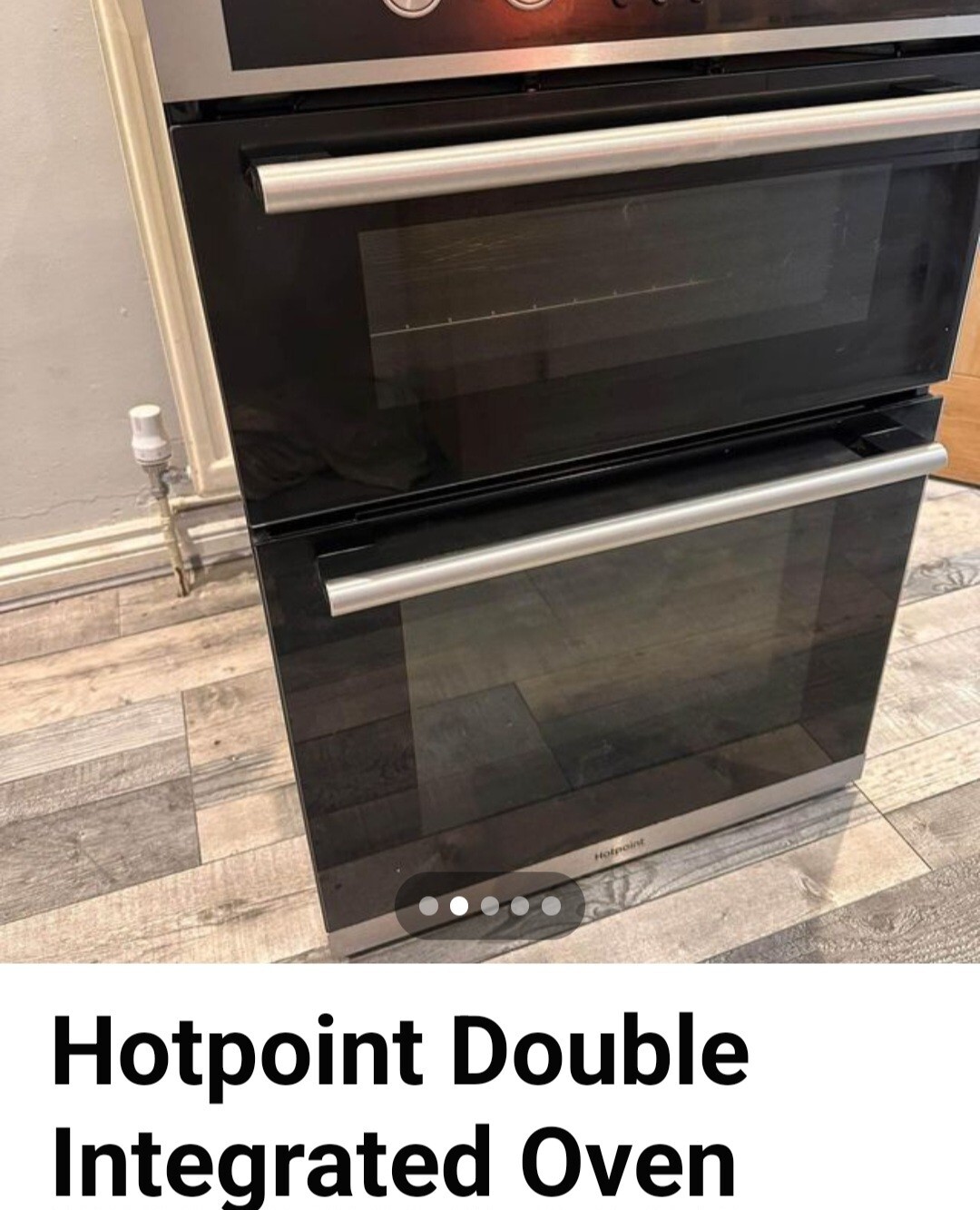HOTPOINT integrated electric double oven and HOTPOINT hob (fully
