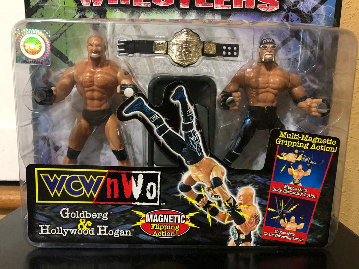 HOLLYWOOD HULK HOGAN BILL GOLDBERG GRIP N FLIP ACTION FIGURES WCW