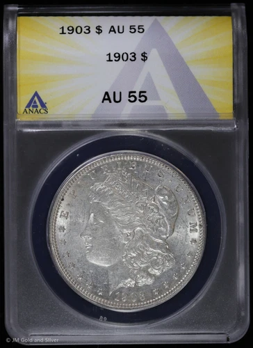 1903-P $1 Morgan Silver Dollar ANACS AU 55