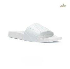 Jimmy Choo Rey Logo Slides White Rubber Sandals Men’s Size 44 Made in Italy